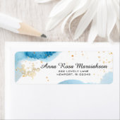 *~*グリッター海金ゴールド航海のビーチタコ ラベル (インサイチュ)