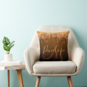 グリッター滴下エレガントモノグラム クッション (椅子)