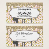 グリッター滴 |グラマー |美しい (正面&裏面)