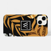 グリッター熱帯フローラ iPhoneケース (裏面横)