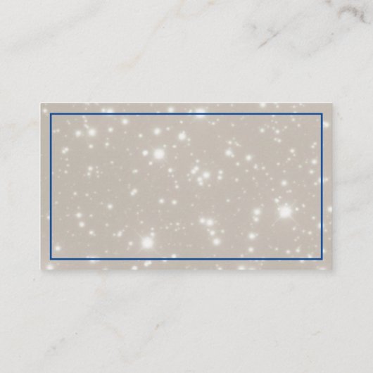 グリッター犬歩く名刺 名刺 (裏面)