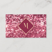 グリッター王室の赤の幾何学的金ゴールドフレスタイリッシューム 名刺 (正面)