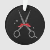 グリッター用はさみ – ヘアドレッサースタイルのクリスマス  オーナメント (正面)