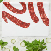 グリッター百絵文字 キッチンタオル (折り畳み)