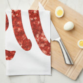 グリッター百絵文字 キッチンタオル (四つ折り)