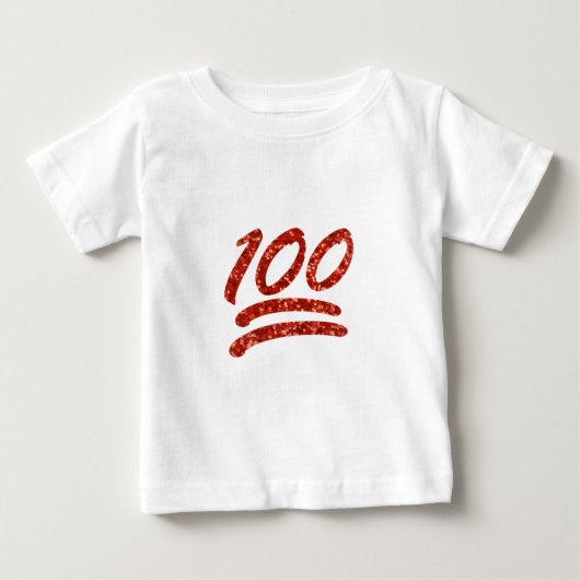 グリッター百絵文字 ベビーTシャツ (正面)
