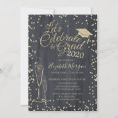 グリッター目盛りキャップ、ガラスダイヤモンド目盛り 招待状 (正面)