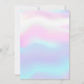 グリッター目盛キャップ型ホログラフィック目盛り部 招待状 (裏面)