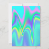 グリッター目盛キャップ、パイナップルホログラフィック 招待状 (裏面)