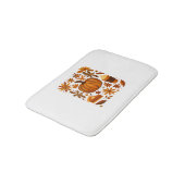 グリッター秋フローラパンプキンサンクスギビング バスマット (アングル)