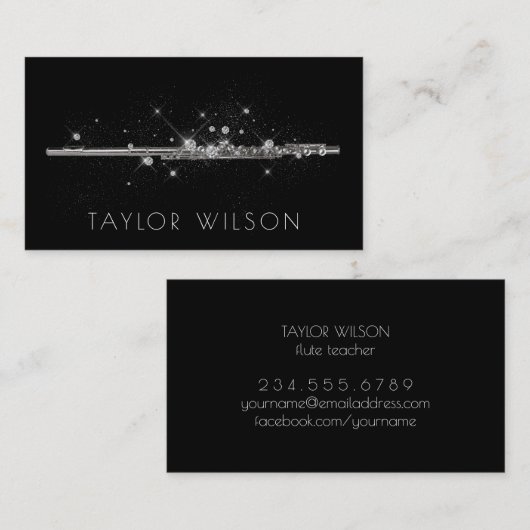 グリッター笛 名刺 (正面/裏面)
