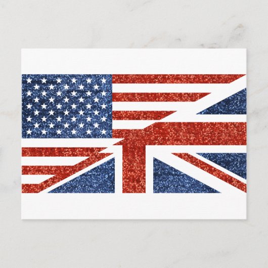 グリッター米国uk ポストカード (正面)