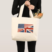 グリッター米国uk ラージトートバッグ (正面(商品))