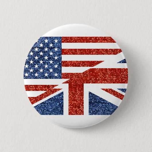 グリッター米国uk 缶バッジ (正面)