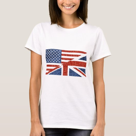 グリッター米国uk tシャツ (正面)