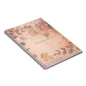 グリッター紅葉ウィンターゴールデンオータムウィンター ノートブック (右側)