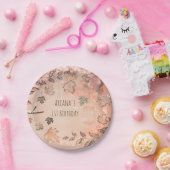 グリッター紅葉ウィンターゴールデンオータムパーティー ペーパープレート (パーティー)