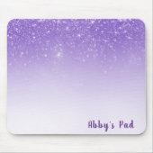 グリッター紙吹雪オンパープル マウスパッド (正面)