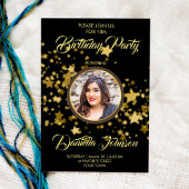 グリッター紙吹雪スカスタムターズ誕生日 招待状