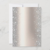 グリッター紙吹雪バルーンシャンパン35誕生日 招待状 (裏面)