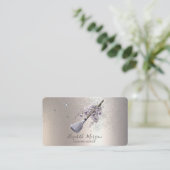 グリッター紙吹雪フローラ箒 名刺 (スタンド正面)