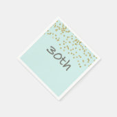 グリッター紙吹雪30日 スタンダードカクテルナプキン (角)