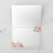 グリッター結婚牡丹サンキューカード サンキューカード (内部)