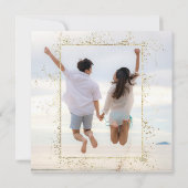 *~*グリッター結婚- WebサイトAR6日付を保存QR セーブザデート (裏面)