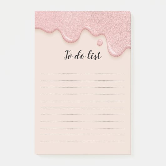 グリッター絵を描のDrip To DoリストのPost-It Notes ポストイット (正面)