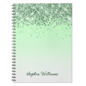 グリッター緑 ノートブック (正面)