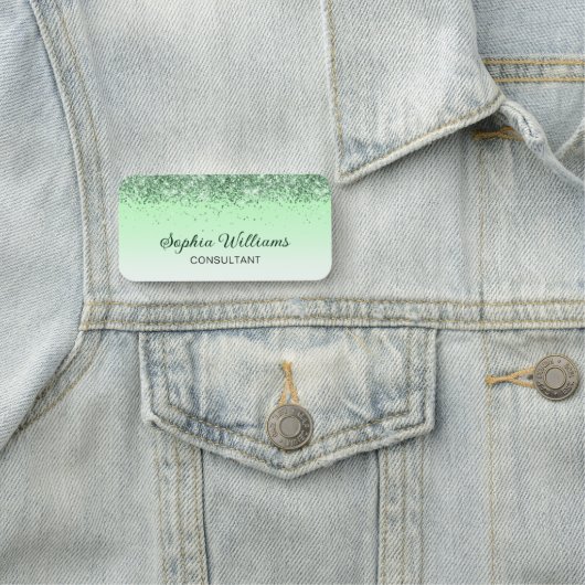 グリッター緑 名札 (インサイチュ)