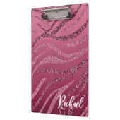 グリッター縞模様クリップボード クリップボード (左)