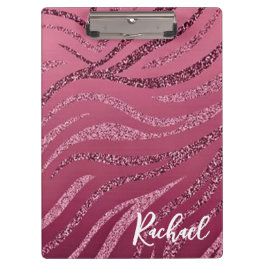 グリッター縞模様クリップボード クリップボード