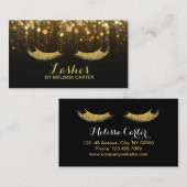 グリッター美しいサロンメイクアップアーティストラッシュ拡張機能 名刺 (正面/裏面)