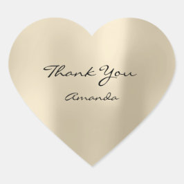 グリッター美しいネームブライダルハート感謝していチャンパーニュ ハートシール
