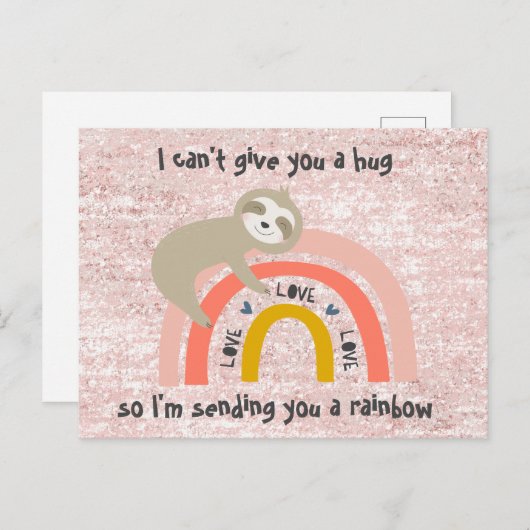 グリッター考えるズオブユーレインボーナスロッスポストカード ポストカード (正面/裏面)