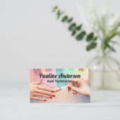 グリッター背景 | マニキュア爪、 ネイルポーランド液 ロイヤリティカード (スタンド正面)