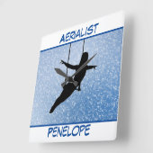 グリッター航空士 スクエア壁時計 (傾斜)