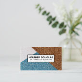 グリッター色ブロック 名刺 (スタンド正面)