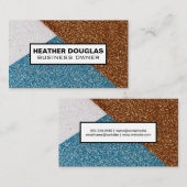 グリッター色ブロック 名刺 (正面/裏面)