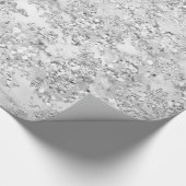 グリッター花嫁マーブルグレーシルバーストーンアブソバ ラッピングペーパー (角)