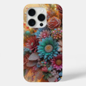 グリッター花iPhoneケース Case-Mate iPhoneケース (裏面)