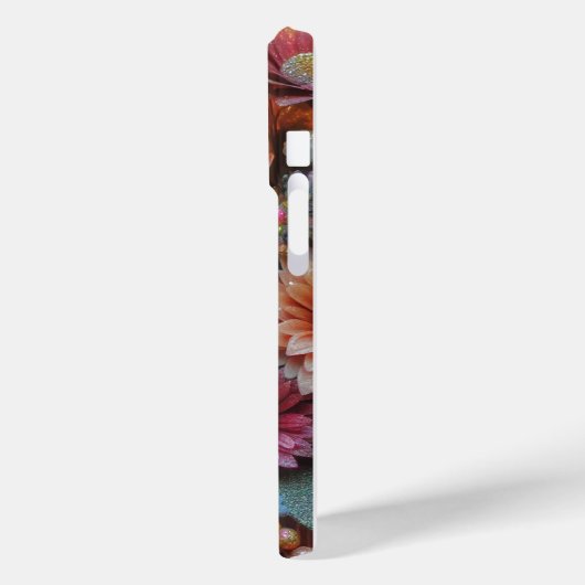 グリッター花iPhoneケース Case-Mate iPhoneケース (裏面 / 左)