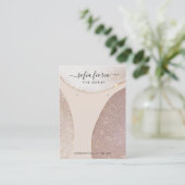 グリッター芸術的ジュエリーイヤリング表示カード 名刺 (スタンド正面)