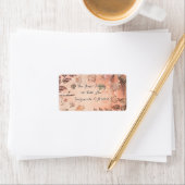 グリッター葉スウィンター秋フェアリーパーティの招待状 ラベル (インサイチュ)