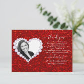 グリッター葬儀サンキューカード サンキューカード (スタンド正面)