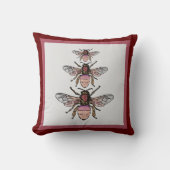 グリッター蜂の飛行 クッション (正面)