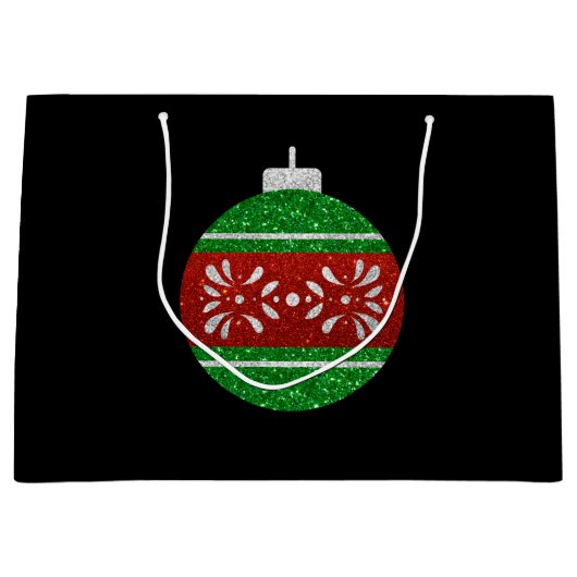 グリッター装飾品 ラージペーパーバッグ (正面)