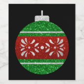 グリッター装飾品 ワインラベル (シングルラベル)