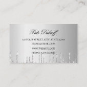 グリッター計画およびイベントパーティー用のバルーン 名刺 (裏面)